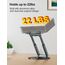 Laptop Ständer Höhenverstellbar mit 360° Drehbarer Basis, Ergonomisch Laptopständer, Laptop Erhoehung Fuer Schreibtisch, Standing Laptop Stand Computer Ständer mit MacBook Pro, Laptops 10–17"-Grau