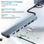 Oliveria USB C Hub 7 in 1 Multiport Adapter USB 3.0 Erweiterung für MacBook, iMac, Surface, Dell, Thinkpad, USB-Stick, mobile Festplatte, PS4, TV