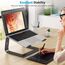 OMOTON Laptop Ständer, Notebook Ständer mit Belüftung, Universal PC Riser Ergonomisch Laptop Halterung, Aluminium Laptop Stand, passend für Laptops in 10-15,6 Zoll für MacBook Pro/Air, Schwarz