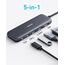 Anker USB C Hub, 332 USB-C Hub (5-in-1) mit 4K HDMI Display, 5Gbps Datenanschluss und 2 USB-A Ports für MacBook Pro, Air, Dell XPS, Lenovo Thinkpad, HP Laptops Mehr