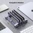 UGREEN Vertikaler Laptop Ständer Aluminium 3 Slot Vertikal Stand Vertikaler MacBook Ständer Platzsparende Halterung für MacBook Pro/Air, iPad, Huawei, Surface, Dell, HP und andere