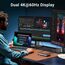 UGREEN Revodok Pro USB C Docking Station Dual HDMI 10 IN 1 Hub 2 HDMI, Gigabit Ethernet, 4X USB C/USB A Ports, PD 100W Schnellladen, SD/TF Kartenleser