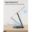 Laptop Ständer Höhenverstellbar mit 360° Drehbarer Basis, Ergonomisch Laptopständer, Laptop Erhoehung Fuer Schreibtisch, Standing Laptop Stand Computer Ständer mit MacBook Pro, Laptops 10–17"-Grau