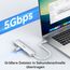USB C Hub, USB C Multiport Adapter für MacBook Pro/Air, 7 in 1 MacBook Adapter USB C auf HDMI Hub, 2USB 3.0, PD,SD/microSD,Type C Daten für iPad, Lenovo und mehr Type-C Geräte (Silver)