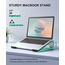 Soqool Laptop Ständer, Ergonomisch Laptop Halterung für Schreibtisch, Aluminium Notebook Ständer mit Belüftung, Kompatibel mit MacBook Air/Pro, Lenovo, Huawei, Acer, Dell, HP (10-17 Zoll)