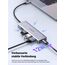 UGREEN USB C Hub mit 4 Ports USB 3.0 OTG Adapter, Verteiler Mit Stromversorgung-Port Kompatibel Mit iPhone 17 Serie, MacBook Serie, iPad, Surface Pro/Go, Thinkpad und Mehr (15cm)