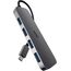 uni USB C Hub mit 4-Port USB 3.0 ultradünner Daten-Hub aus Aluminium, für MacBook Pro/Air, iPad Pro/Air, Dell XPS, Surface Book, iPhone 15 Serie usw.