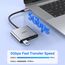 HODO USB C HDMI Adapter, USBC Digital AV Multiport Hub mit 4K HDMI, USB 3.0, Type-C 100W PD für iPad/MacBook/Samsung S24/Surface/HP