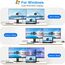 USB C auf Dual HDMI Adapter 4K@60Hz, Typ C to HDMI Splitter for Dual Monitors, Dual-Monitor-Adapter für MacBook Pro/Air, iPad, Samsung, Surface, Dell, Chromebook