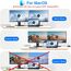 USB C auf Dual HDMI Adapter 4K@60Hz, Typ C to HDMI Splitter for Dual Monitors, Dual-Monitor-Adapter für MacBook Pro/Air, iPad, Samsung, Surface, Dell, Chromebook