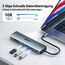 acer USB C Hub, 7IN1 USB-C auf 4K HDMI, 2xUSB 3.0, 1x Typ C 5Gbps, 100W PD, SD/TF Katenleser, Aluminium Docking Station Multiport Adapter für iPhone 15/16 Serie,MacBook/iPad Pro/Air,S24,Surface usw.