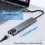 8 in 1 USB C Hub, USB C Multiport Adapter mit Ethernet, PD 100W, 4K HDMI, USB 3.0 & USB 2.0 Anschlüsse, SD&TF Kartenleser, Typ C Hub für MacBook Air/Pro, iPad, Samsung, Dell XPS, HP