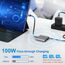 USB C HDMI Adapter, USB-C Digital AV Multiport Hub mit 4K HDMI, USB 3.0 & 100W PD, Typ C auf Hdmi Adapter für MacBook Pro/Air, iPad Pro/Air, Samsung, Surface, HP