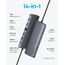Anker Triple Display USB-C Hub (14-in-1), Dreifaches Display, 4K@60Hz HDMI mit 80W Max Power Delivery, 5 Gbit/s USB-C USB-A Datenports, Für MacBook, Lenovo, Dell XPS, HP Laptops (Ohne Ladegerät)