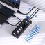 USB Hub Aktiv 3.0 mit Netzteil, VEMONT 7 Ports USB Verteiler USB-Hub und 1 Intelligenter Charging Port mit 5V/3A Netzteil, USB Splitter mit Individuellen Schalter und 1,2m Langes Kabel für PC/Laptop