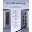Baseus Nomos Air 12 in 1 Docking Station Dockingstation 2 Monitore für Windows, mit 4K HDMI, 10Gbps USB-C/A, SD/TF, 100W PD, Gigabit Ethernet, Kompatibel für Laptop HP/Lenovo/Dell/Acer