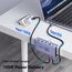 BENFEI 8-in-1 USB C Hub mit sicherer Klemmfunktion – Mit 4K@60Hz HDMI, Gigabit Ethernet, 100W PD, 10Gbps 1x USB-C / 2 x USB-A 3.2, 2 x USB-A 2.0– Kompatibel mit MacBook iPad Pro iMac S23 XPS17