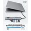 acer USB C Hub 7 in 1, 4K@60Hz HDMI Adaptermit PD 100W, 2X USB 3.0, Kartenleser und Bildschirmsteuerung, 7 in 1 Docking Station USB-C für MacBook Pro/Air, Surface, iPhone 16 Pro