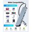 7 in 1 USB C Hub Multiport Adapter Mit 4K HDMI, SD&TF Kartenleser, USB 3.0&2.0 Ports, 100W PD für MacBook Air/Pro, Galaxy, iPad, Surface Book, Chromebook