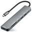 USB C HUB 1 in 7, 1 in 7 USB C Multiport Adapter mit 4K HDMI, 100W PD, USB Typ C, SD/TF Card Reader für iPhone 16/15 Serie, MacBook Pro/Air, Mac mini, iPad, Samsung, Huawei, Dell