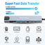 8-In-1 USB-C Hub mit 1G Ethernet, PD 100W, 4K HDMI, 2 X USB 3.0, 1 X C, SD/TF Kartenleser, Typ-C Splitter Adapter für iPhone 16/15, MacBook, iPad, Samsung, MacBook, Surface, Dell, Laptop, PS4, TV