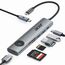 acer USB C Hub 7 in 1, 4K@60Hz HDMI Adaptermit PD 100W, 2X USB 3.0, Kartenleser und Bildschirmsteuerung, 7 in 1 Docking Station USB-C für MacBook Pro/Air, Surface, iPhone 16 Pro