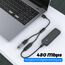 MOGOOD USB-Splitterkabel, USB-Y-Splitter-Adapter, Dual-USB-2.0-Netzkabel-Verlängerung zum Laden/Datenübertragung/Laptop/Mac/Auto
