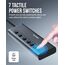 SABRENT USB C Hub 7 Port 48 W mit Schaltern (HB-3A4C)