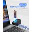 FORIDA 3-Port Mini USB-Hub, Tragbarer USB-Verteiler (1 Eingang, 3 Ausgänge) für Computer-Zubehör (Schwarz)