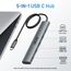 acer USB C Hub 5 in 1, Tragbarer 4K HDMI Adapter PD 100W, 3X USB-A Datenport, USB C auf HDMI Adapter kompatibel mit acer Laptop, Chromebook, Surface, Galaxybook, MacBook Pro/Air, iPad Pro/Air - 60cm