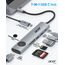 acer USB C Hub 7 in 1, 4K@60Hz HDMI Adaptermit PD 100W, 2X USB 3.0, Kartenleser und Bildschirmsteuerung, 7 in 1 Docking Station USB-C für MacBook Pro/Air, Surface, iPhone 16 Pro