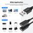 MOGOOD USB-Verlängerungskabel - USB-Splitter mit 2 Buchsen, Langlebiges Nylon-Eflecht, Schnelle Datenübertragung, Kompatibel mit Drucker und Flash-Laufwerk