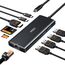 HODO USB C Hub Ethernet für MacBook Air/Pro, Adapter Mac Book Zubehör 10 in 1 mit 4K 60Hz HDMI, Ethernet, 100W PD, SD TF Kartensteckplatz, 4USB und USB-C Datenport, Type C Dongle für iPad, Surface