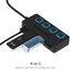 SABRENT USB Hub, USB Adapter 2.0, USB verlängerung mit EIN/AUS schaltern Geeignet, USB Verteiler mehrfach für PS4 PS5, PlayStation 5, Laptop, PC, drucker, MacBook, USB Stick (HB-UMLS)