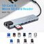 Avigers USB C Hub (8-in-1), USB C Multiport Adapter mit 100W PD, 4K HDMI, SD&TF Kartenleser, USB 3.0, Ethernet LAN Adapter für MacBook Air/Pro, Huawei, Dell und mehr (Silver Grey)
