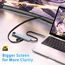 Avigers USB C Hub (8-in-1), USB C Multiport Adapter mit 100W PD, 4K HDMI, SD&TF Kartenleser, USB 3.0, Ethernet LAN Adapter für MacBook Air/Pro, Huawei, Dell und mehr (Silver Grey)