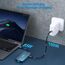 BENFEI USB C MST HUB-Docking Station 8-in-1, USB-C HUB mit 2*HDMI/1*VGA/3*USB 3.0/100W Power Delivery/3.5mm Aux-Audio, kompatibel mit iPhone 15 Pro/Max MacBook Pro/Air 2023 iPad Pro iMac S23