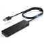 Aceele USB Hub 3.0 mit 2 USB-A-Anschlüssen und 2 USB-C-Anschlüssen, USB 3.0 Datenhub mit 120 cm Kabel, kompatibel mit Desktop-Computer, MacBook Pro/Air, iMac,Surface Pro,PS 4 und weiteren Laptops