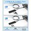 Aceele USB Hub 3.0 mit 2 USB-A-Anschlüssen und 2 USB-C-Anschlüssen, USB 3.0 Datenhub mit 120 cm Kabel, kompatibel mit Desktop-Computer, MacBook Pro/Air, iMac,Surface Pro,PS 4 und weiteren Laptops