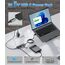 Aceele USB Hub 3.0 mit 2 USB-A-Anschlüssen und 2 USB-C-Anschlüssen, USB 3.0 Datenhub mit 120 cm Kabel, kompatibel mit Desktop-Computer, MacBook Pro/Air, iMac,Surface Pro,PS 4 und weiteren Laptops