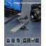 Aceele USB Hub 3.0 mit 1.2 m Kabel, 6-in-1 USB Adapter auf 3 USB 3.0 Extension und SD/TF Kartenleser, geeignet für Laptops, Desktops PC, Xbox und Mac usw (Grau)