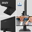 MSI PRO MP252 24.5 Inch Full HD Office Monitor - 1920 x 1080 IPS Panel, 100 Hz, Eye-Friendly Screen, Built-in Speakers, Tilt-Adjustable - HDMI 1.4b, D-Sub (VGA)