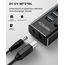 RSHTECH Aluminium 24W USB Hub Aktiv 3.0 mit 12V/2A Netzteil, 7-Port USB 3.0 Hub Multiport USB 3.0 Verteiler, zum Laden und zur Datenübertragung, mit Einzelnen On/Off Schalter und LED (RSH-A37S)