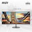 MSI PRO MP341CQDE – 34" UWQHD (3440x1440) im 21:9-Format, 1500R Curved, 100Hz, HD-Ready, 3000:1 Kontrast, neigbar, VESA-kompatibel, DP 1.2a, 2X HDMI 2.0b