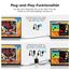 Dopesplay 15,6" Portable Monitor, 1080P FHD Tragbarer Monitore mit Kickstand, Mobiler IPS Bildschirm mit Lautsprechern, Ultra-Dünner Zweitbildschirm für Laptop/PC/Mac/PS45/Switch-USB-C/HDMI Anschluss