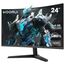 KOORUI 24 Zoll Curved Gaming Monitor, 1ms 180Hz FHD PC Bildschirm 1500R, Adaptive Sync VESA 100x100mm HDMI 2.0/DP 1.2, Schwarz 24E6CA