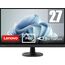 Lenovo D27-45 Monitor | 27" Full HD Monitor | 1920x1080 | 75Hz | 250 nits | 4ms Reaktionszeit | VA-Panel | HDMI | VGA | AMD Radeon FreeSync | entspiegelt | 4,6kg | schwarz