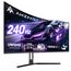 Amzfast 34 Zoll Curved Gaming Monitor, 3440x1440 UWQHD, 240Hz, 21:9 VA Panel, 1500R, 1ms MPRT, Adaptive Sync, HDR, DCI-P3 98%, sRGB 130%, Pip/PBP, HDMI2.1 & DP1.4, VESA 75x75mm, AMZG34C5Q Pro