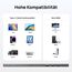 ARZOPA Portable Monitor 15,6 Zoll FHD 1080P, Tragbarer Monitor Space Grau Ultra-Slim mit Kickstand, IPS Display für Laptop, PC, Mac, PS5, Xbox, Switch, USB-C & HDMI Anschluss, A1 Grau