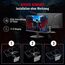 Minifire Gaming Monitor 24 Zoll, 180 Hz, 1ms, FreeSync, Full HD(1920 x 1080), Rahmenlos Bildschirm, Einstellbar, Low Blue Light, HDR 10,300Nits, sRGB 110%, 4000:1 Kontrast, HDMI 2.0&DP 1.2(MFG24F4L)
